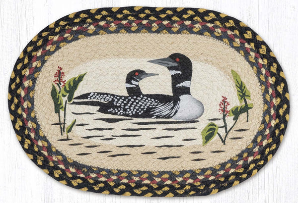 PM-OP-43 Loon Oval Placemat 13"x19"