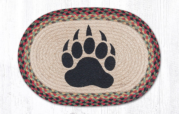 PM-OP-81 Bear Paw Oval Placemat 13"x19"