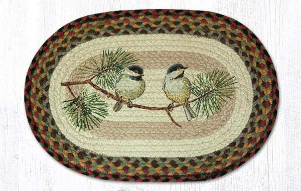 PM-OP-81 Chickadee Oval Placemat 13"x19"