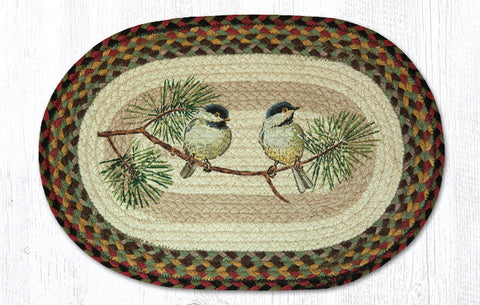 PM-OP-81 Chickadee Oval Placemat 13"x19"