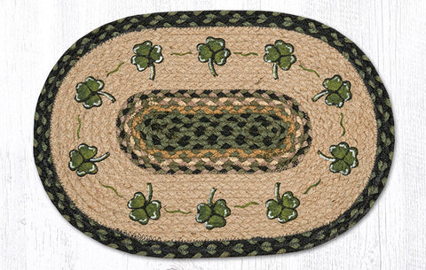 PM-OP-116 Shamrock Oval Placemat 13"x19"