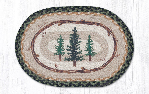 PM-OP-116 Tall Timbers Oval Placemat 13"x19"