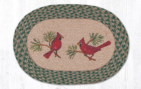 PM-OP-365 Cardinals Oval Placemat 13"x19"