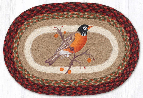 PM-OP-417 Robin Oval Placemat 13"x19"