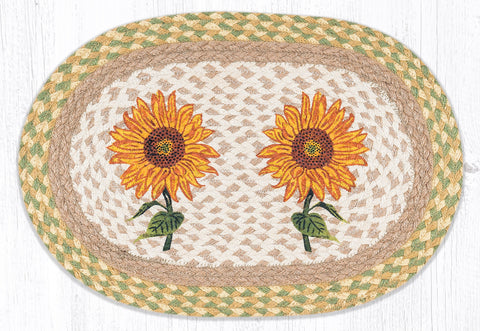 PM-OP-529 Sunflowers Oval Placemat 13"x19"