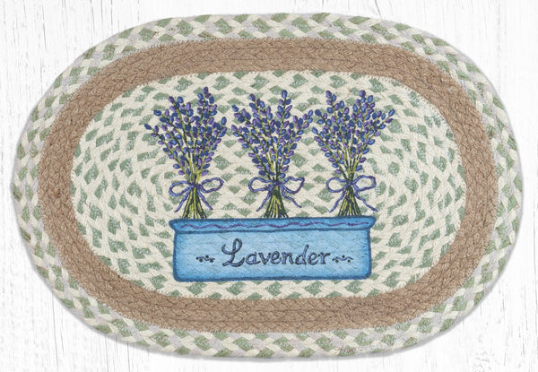 PM-OP-611 Lavender Oval Placemat 13"x19"
