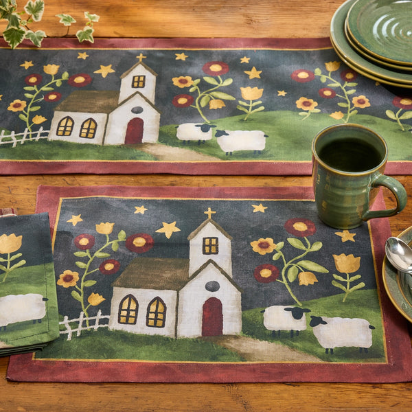 Chapel On The Hill Placemats Set of 4 