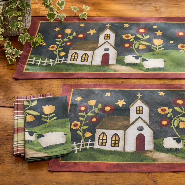 Chapel On The Hill Napkins – Set of 4