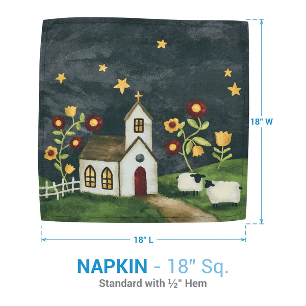 Chapel On The Hill Napkins – Set of 4