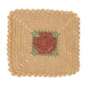 Granny Square Crochet Trivet 8x8 | Country Cottage Kitchen Decor