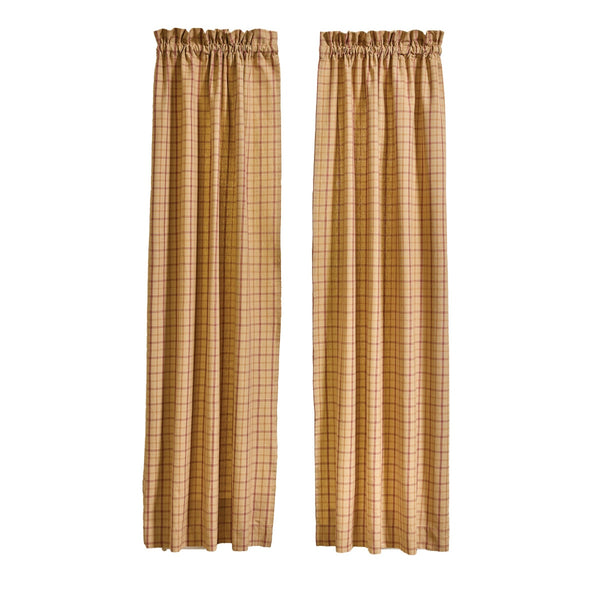 Persimmon Primitive Curtain Panels 72" x 63"