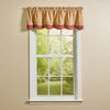 PERSIMMON LINED LAYERED VALANCE 72" X 16"