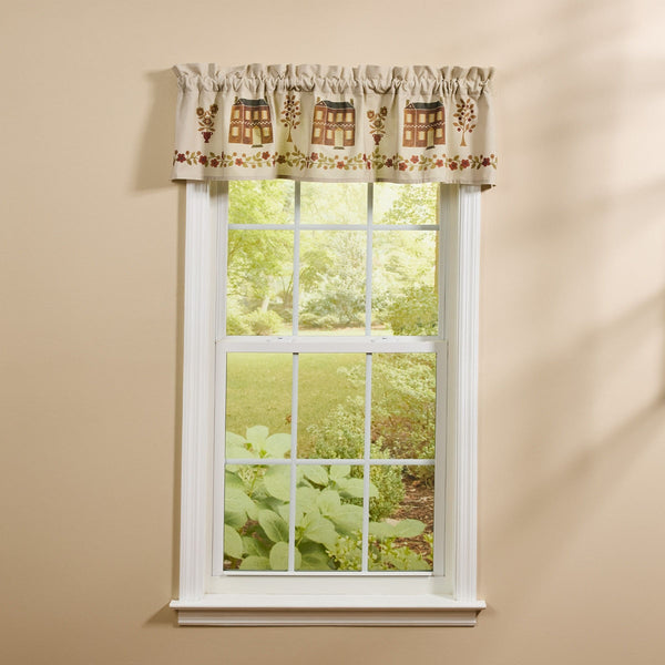 Cotswold Valance 14 Inch | Primitive House Kitchen Window Curtain