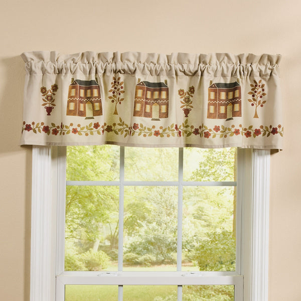Cotswold Valance 14 Inch | Primitive House Kitchen Window Curtain