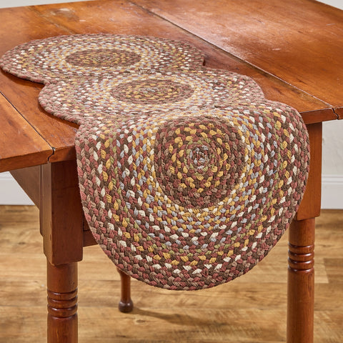 Cooper Braided Table Runner 34" | Primitive Country Table Décor
