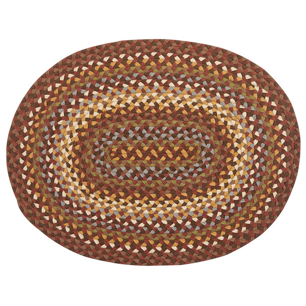 Cooper Braided Oval Rug 32" x 42" – Primitive Jute Accent Rug