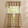 CURRANT LINED LAYERED VALANCE 72"X16"