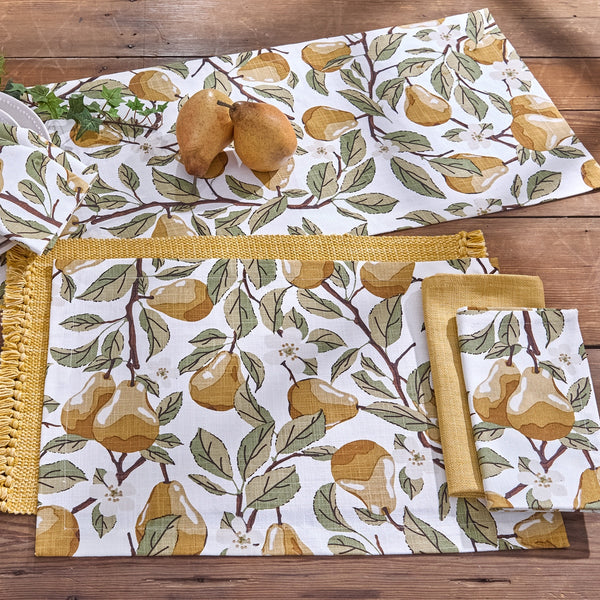 GOLDEN PEAR PLACEMAT 13" X 19"  (SET OF 4)