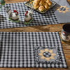 STAFFORD SUNFLOWER PLACEMAT - BLACK/CREAM (set of 4)