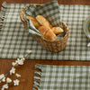 Stafford ivy green plaid dishtowel set of 2 primitive farmhouse kitchen towel