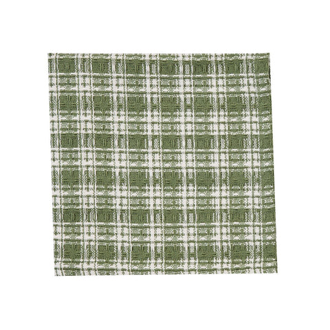 stafford ivy green plaid dishcloth set of 4 primitive farmhouse kitchen cloth