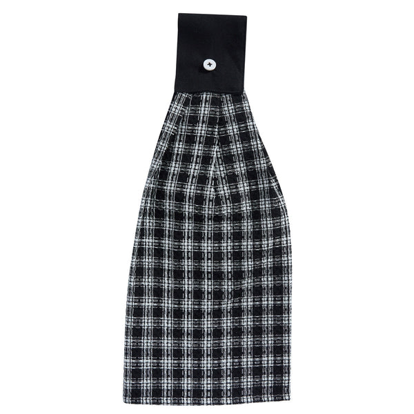 STAFFORD HAND TOWEL - BLACK/CREAM (set of 2)