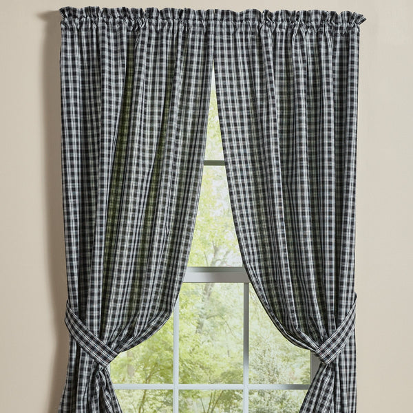STAFFORD PANELS 72" X 63" PR. - BLACK/CREAM