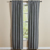 STAFFORD LINED PANELS 72" X 84" PR. - BLACK/CREAM