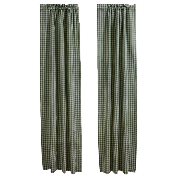 Stafford Lined Panel 84" L - Ivy Green Plaid