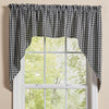 STAFFORD SWAGS 72" X 36" PR. - BLACK/CREAM