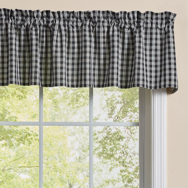 Stafford Valance 72" x 14" - Black and Cream