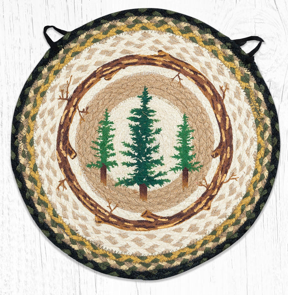 CH-116 Tall Timbers Round Chair Pad 15.5"x15.5"