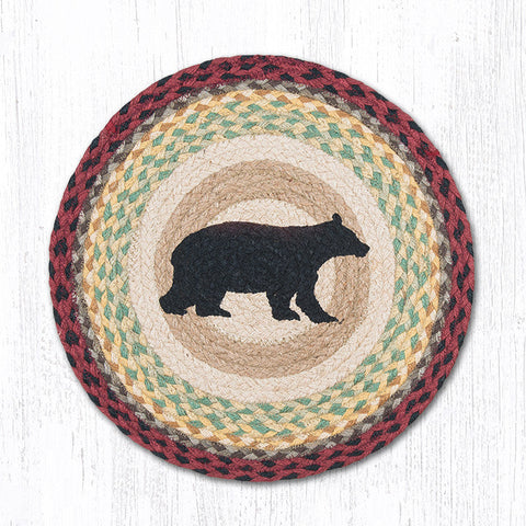 CH-395 Cabin Bear Round Chair Pad 15.5"x15.5"