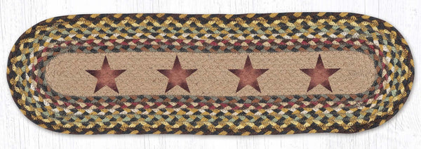 ST-OP-51 Gold Stars Oval Stair Tread 27"x8.25"