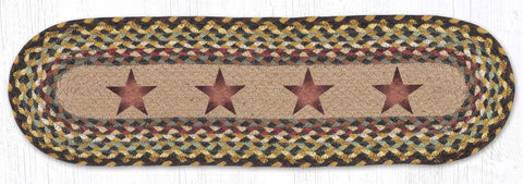 ST-OP-51 Gold Stars Oval Stair Tread 27"x8.25"