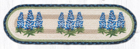 ST-OP-62 Bluebonnets Oval Stair Tread 27"x8.25"