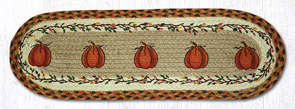 ST-OP-222 Harvest Pumpkin Oval Stair Tread 27"x8.25"