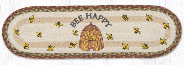 ST-OP-300 Bee Happy Oval Stair Tread 27"x8.25"