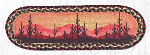 ST-OP-319 Desert Sunset Oval Stair Tread 27"x8.25"