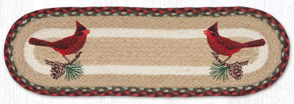ST-OP-417 Cardinal Pinecone Oval Stair Tread 27"x8.25"