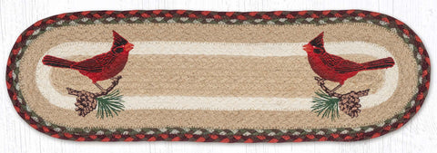 ST-OP-417 Cardinal Pinecone Oval Stair Tread 27"x8.25"