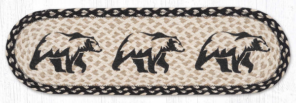 ST-OP-430 Graphic Bear Oval Stair Tread 27"x8.25"