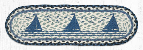 ST-OP-443 Sailboat Oval Stair Tread 27"x8.25"