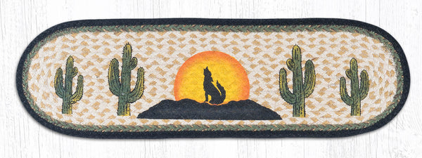 ST-OP-469 Coyote Silhouette Oval Stair Tread 27"x8.25"