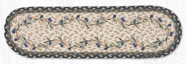 ST-OP-503 Olive Border Oval Stair Tread 27"x8.25"