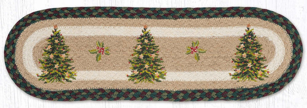 ST-OP-508 Christmas Joy Tree Oval Stair Tread 27"x8.25"