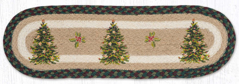 ST-OP-508 Christmas Joy Tree Oval Stair Tread 27"x8.25"