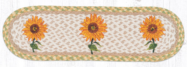 ST-OP-529 Sunflower Oval Stair Tread 27"x8.25"