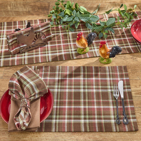 Sussex Plaid Table Runner 13" x 36"