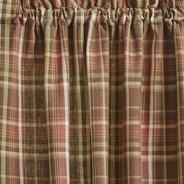 Sussex Plaid Curtain Panels 72" x 63" Set of 2